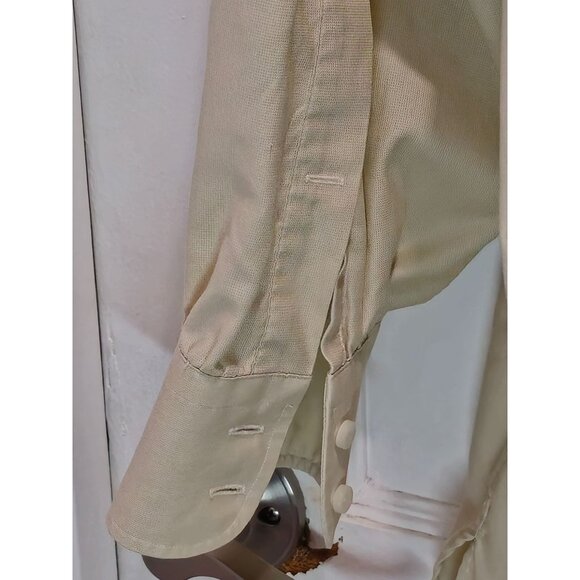 Vintage John W. Nordstrom Men's Beige Long Sleeve Button-Up Shirt Size 16-33 - Picture 13 of 13
